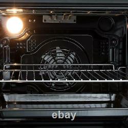 SIA BISO12PSS 60cm Black Pyrolytic Single Electric Oven & 4 Zone Induction Hob