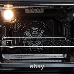 SIA BISO6SS 60cm Black Single Electric True Fan Oven & 4 Zone Induction Hob