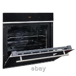 SIA BISO6SS 60cm Black Single Electric True Fan Oven & 4 Zone Induction Hob