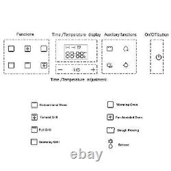 SIA BISO6SS 60cm Black Single Electric True Fan Oven & 4 Zone Induction Hob