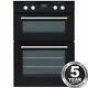 Sia Do102 60cm Black Built In Double Electric True Fan Oven With Digital Timer