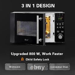 SMAD 20L 3-in-1 Convection Microwave Oven with Grill and Convection 9 Auto Menus
