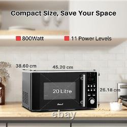 SMAD 20L 3-in-1 Convection Microwave Oven with Grill and Convection 9 Auto Menus