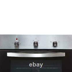 SO113SS 60cm Stainless Steel Single Oven, 4 Zone Touch Ceramic Hob & Extractor