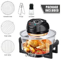 SUPERLEX Halogen Oven Cooker Convection Air Fryer 1400W Temperature Control