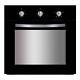 Single Electric Fan Oven In Black, Multi-function With Timer Sia Fso59bl