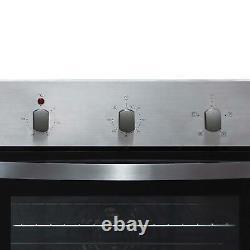 Single Electric Fan Oven In Stainless Steel, 60cm Built-in / Under SIA UB01SO