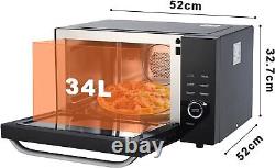 Smad 1000W Microwave Oven 34L Convenction&Grill Fry /Lock/Steam Clean Function