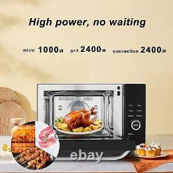 Smad 1000W Microwave Oven 34L Convenction&Grill Fry /Lock/Steam Clean Function