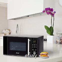Smad 20L 3-in-1 Combination Microwave Oven Convection Grill 12 Auto Menus Black