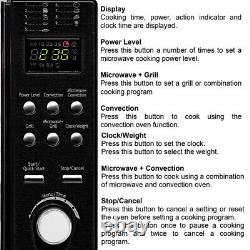 Smad Countertop 20L Microwave Oven Convection With Grill Stainless Steel 800W