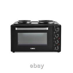 Tower T14045 Mini Oven with Adjustable Temperature Control, Black, 42 litre