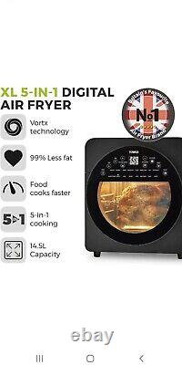 Tower T17051BLK Vortx XL 14.5L 5-in-1 Digital Air Fryer Oven Black(small Dent)