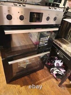 Zanussi Electric Built-In Double Oven Black/Silver