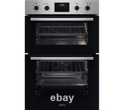 Zanussi ZKHNL3X1 Built In A Rated 4.3kW Double Oven with Grill Stainless Steel