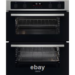 Zanussi ZPCNA7XN Series 40 AirFry Built Under Double Oven Stainless Steel U535